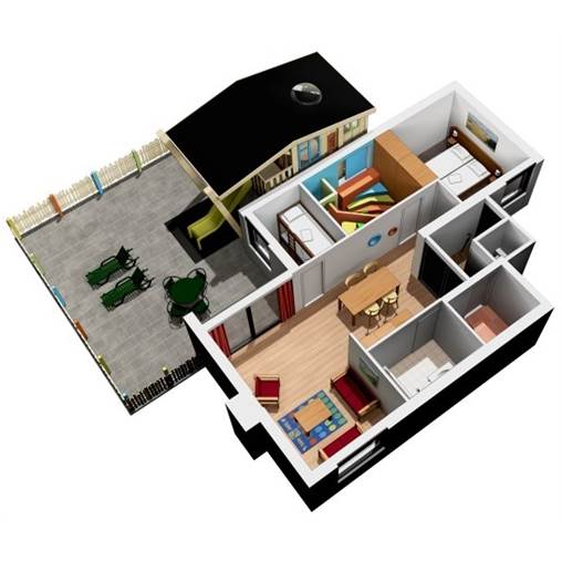 New generation Kids Cottage MD40 at Het Meerdal